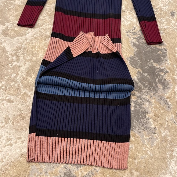 Anthropologie Dolan Left Coast lorna midi sweater dress M Color striped - Picture 7 of 9